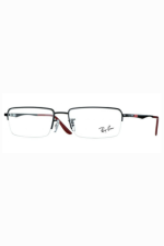 Ray-Ban RB 6267-I 2509 Medium Black/Red Unisex Premium Eyeglasses