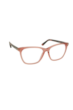 Eyeglasses Tom Ford FT 5762 -B 074 Shiny Transp Coral, Pink Grapefruit Havana - Image 2