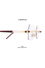 KUBORAUM Mask P53 GD BX gold and bordeaux rimless eyeglasses - Image 3