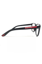 PRADA Linea Rossa Eyeglasses Frames VPS 06P 1AB-1O1 Black Square 57-18-145 - Image 4