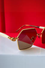Sunglasses Kuboraum Mask P70 GHA Gold Gream - Image 3