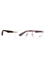 Ray-Ban RB 6401II 2500 55 Gold Eyewear Frame - Image 4