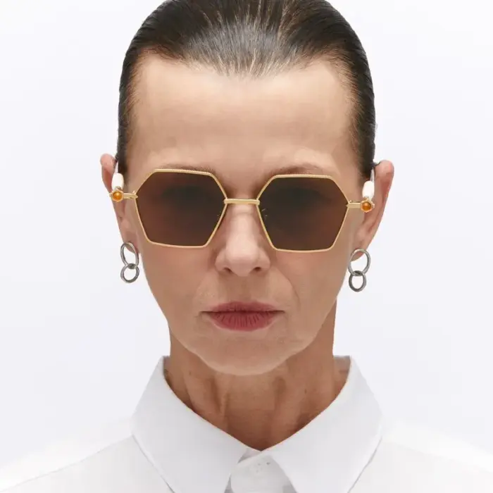 Sunglasses Kuboraum Mask P70 GHA Gold Gream - Image 7