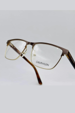 Calvin Klein eyeglasses Men Ladies Angular Braun Gold Mod. CK 18304 New