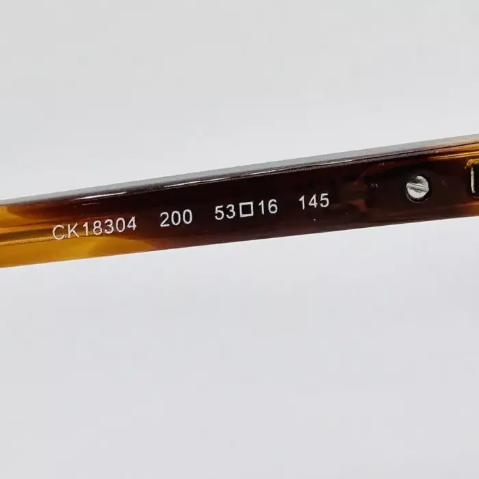 Calvin Klein eyeglasses Men Ladies Angular Braun Gold Mod. CK 18304 New - Image 11