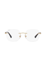 RAY-BAN FRAMES | MATTE ARISTA FRAME ( 0RX6504I | IRREGULAR | GOLD FRAME | CLEAR LENS ) - Image 5