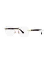 RAY-BAN FRAMES | MATTE ARISTA FRAME ( 0RX6504I | IRREGULAR | GOLD FRAME | CLEAR LENS ) - Image 4