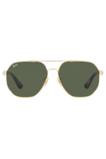 RAY-BAN SUNGLASSES | ARISTA SUNGLASSES ( 0RB3714I | IRREGULAR | GOLD FRAME | GREEN LENS ) - Image 4