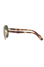 RAY-BAN SUNGLASSES | ARISTA SUNGLASSES ( 0RB3714I | IRREGULAR | GOLD FRAME | GREEN LENS ) - Image 2