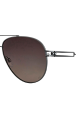 OPIUM Men Solid Polarised Aviator Sunglasses - OP-1968-C05 - Image 5