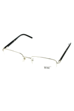 Mont Blanc Men Semi Rimless Silver Optical Frame MB336 016