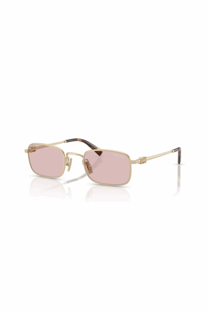 1 Miu Miu MU A53S - ZVN4I0 Pale Gold | Sunglasses Woman - Image 1
