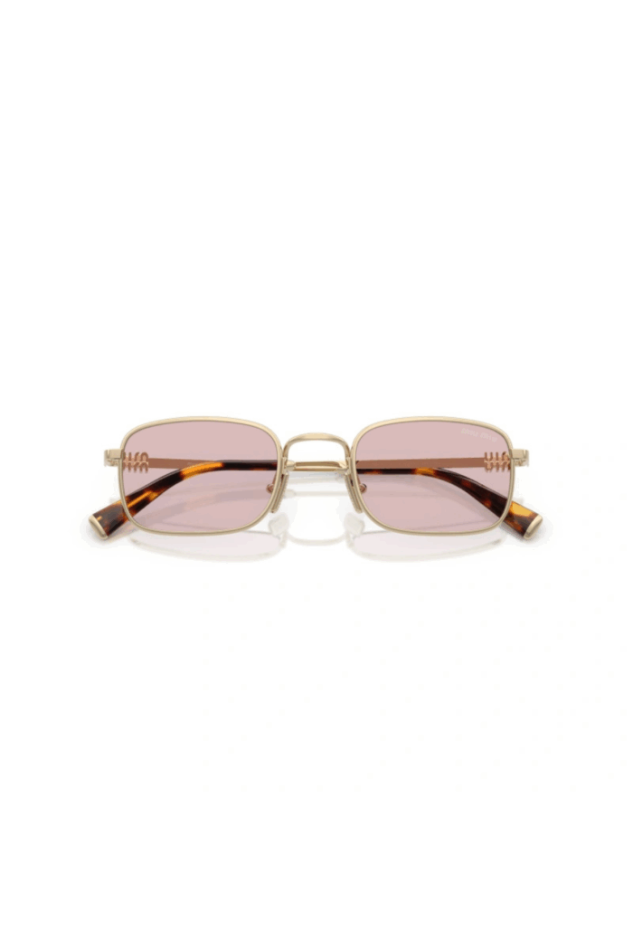 Miu Miu MU A53S - ZVN4I0 Pale Gold | Sunglasses Woman - Image 4