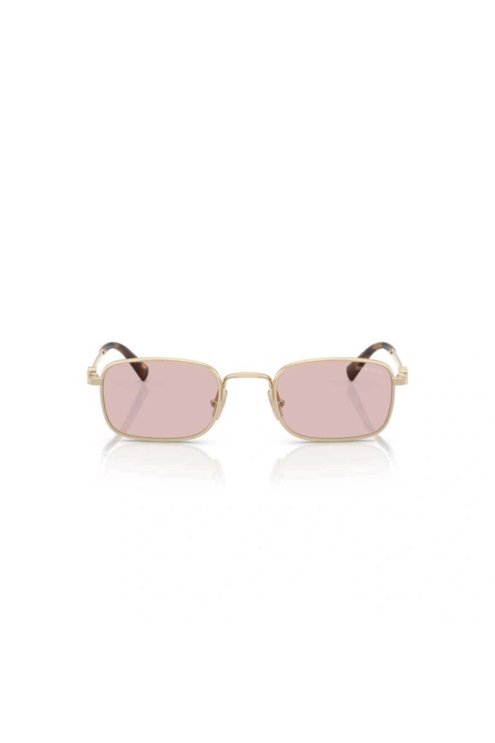 Miu Miu MU A53S - ZVN4I0 Pale Gold | Sunglasses Woman - Image 3