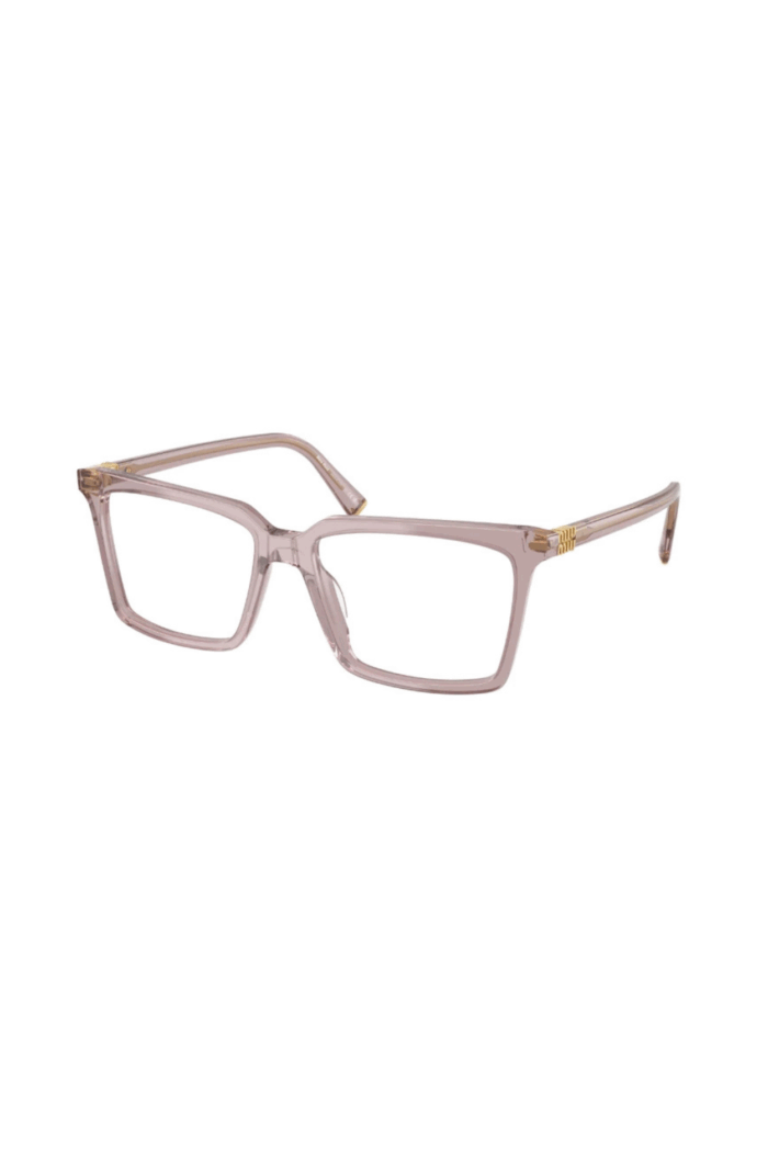 Miu Miu MU 08XV 12W1O1 Eyeglasses Women's Transparent Mauve Full Rim 54-16-140 - Image 1