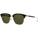 Gucci GG 1275SA 002 Havana-Gold/Green Soft Square Men's Sunglasses