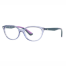RAY-BAN JUNIOR RY 1612 - 3906 TRANSPARENT VIOLET | EYEGLASSES JUNIOR WOMAN