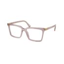 Miu Miu MU 08XV - 12W1O1 Transparent Mauve | Eyeglasses Woman