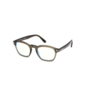 Tom Ford FT 6033-B Blue Block 096 Shiny Dark Green | Eyeglasses Man
